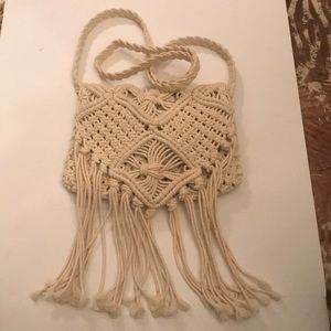 Boho Macrame sling bag purse